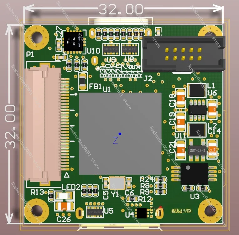 CMOS Image Acquisition Board for CYUSB3014 USB3.0+FPGA+IMU UVC Development Boards