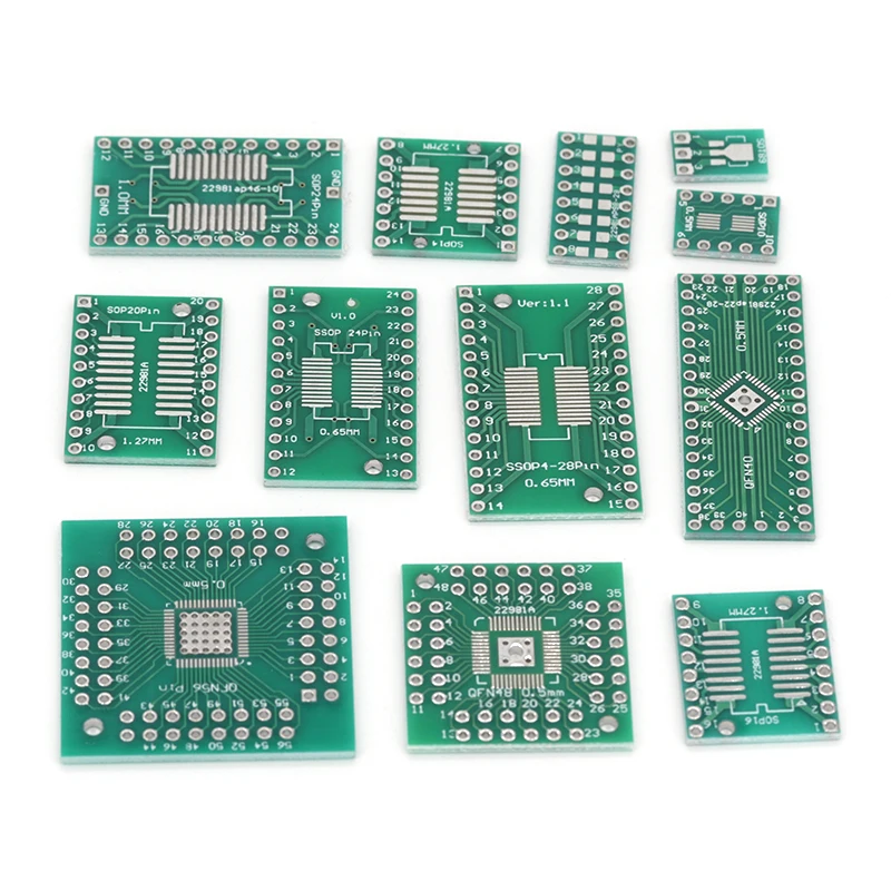 10/30/50 قطعة SOP التصحيح لوح مهايئ SOP8 SOP10 SOP16 SOP28 TQFP QFN IC اختبار مجلس لوحة دارات مطبوعة #2