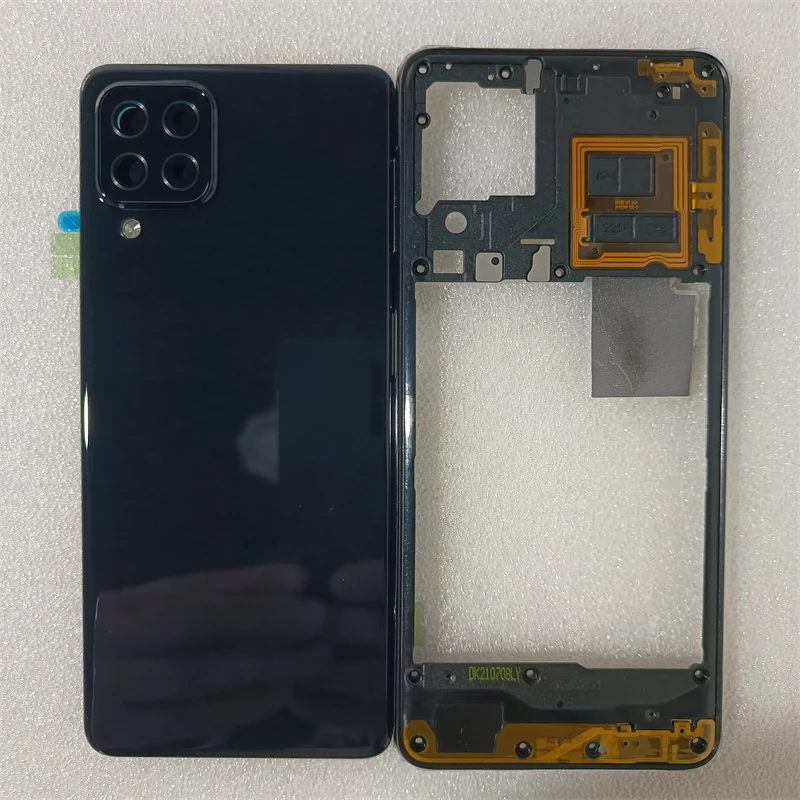 

Для Samsung Galaxy A22 4G A225 чехол для телефона средняя рамка + крышка батарейного отсека задняя крышка с объективом камеры замена