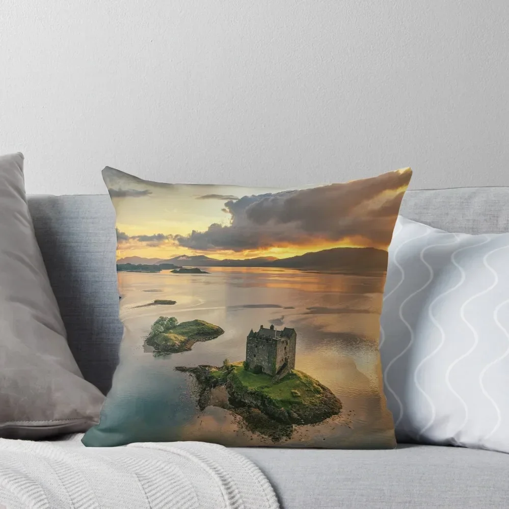 

Castle Stalker Sunset Throw Pillow pillow cover christmas Marble Cushion Cover Decorative Cushions For Luxury Sofa pillow