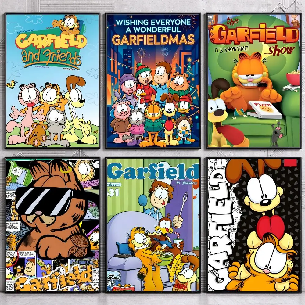 Cartoon Decor Fanart Poster Print Screen Wallart Garfield Poster Modern Wall Art Bedroom Living Room Print Unframed