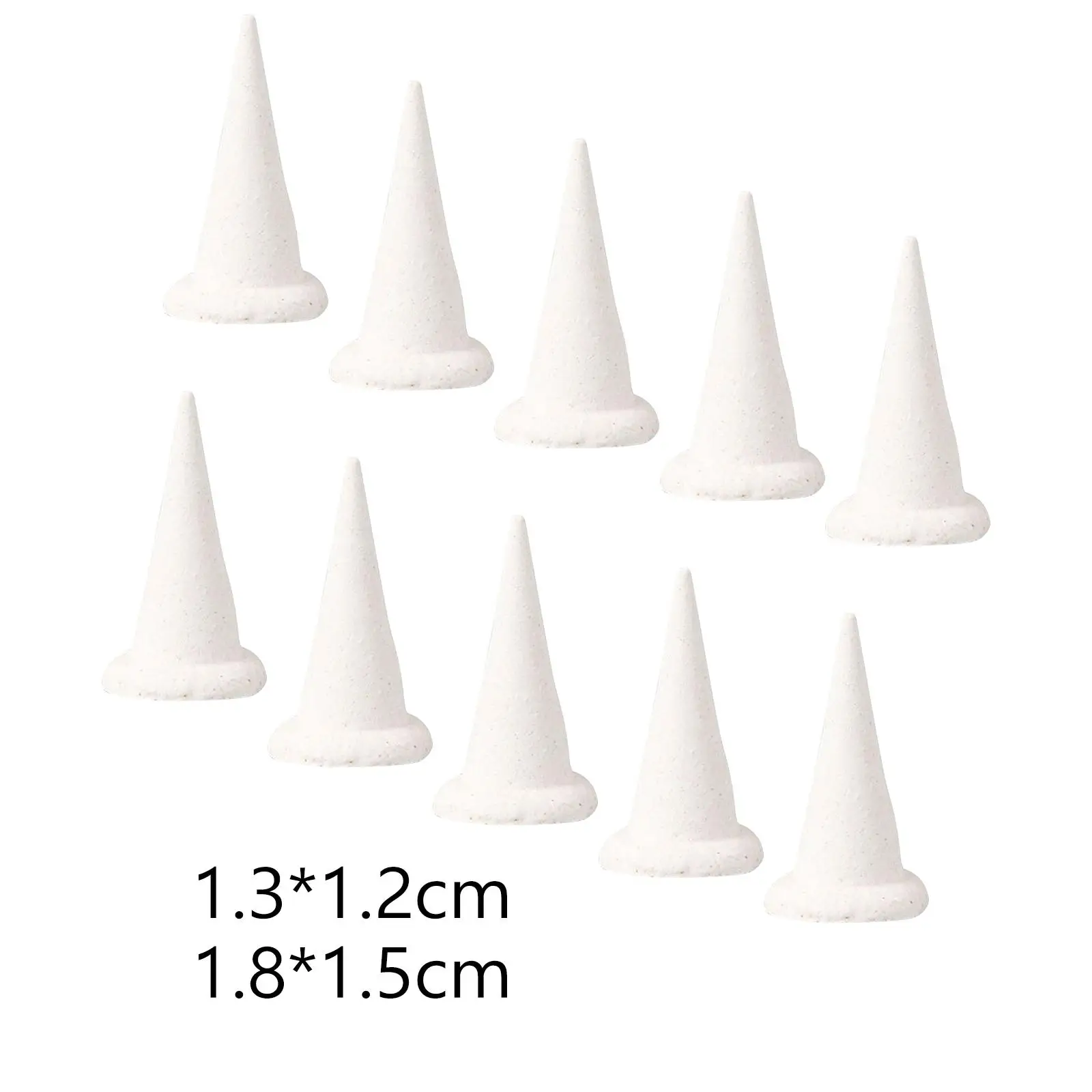 10x Ceramic Refractory Support Nails Moveable Nails Kiln Tool Triangle Nails for Ceramic Hobbyist Potters Monochromatic Glaze