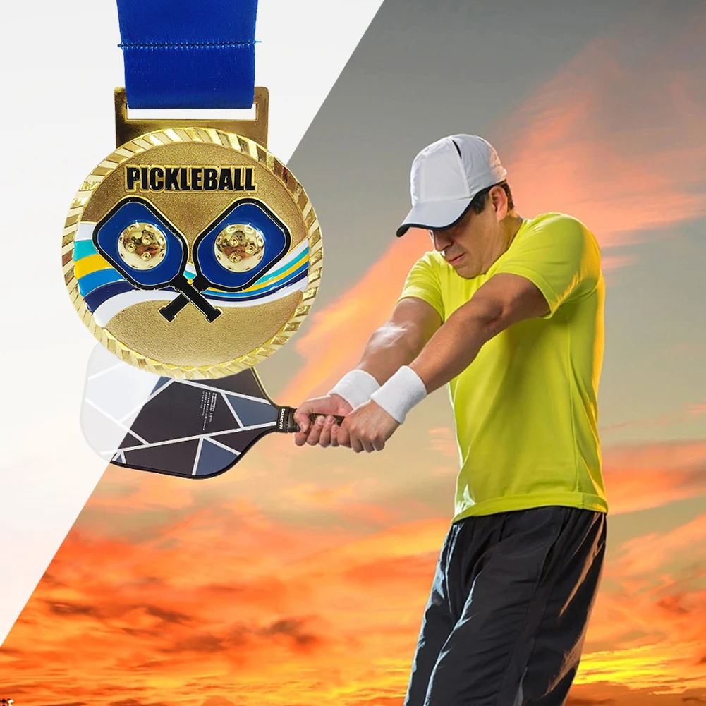 

Медаль Pickleball 6,8 см, золотая/серебряная/бронзовая медаль, металлические медали-победители, наградные медали Pickleball для игр, спортивных соревнований