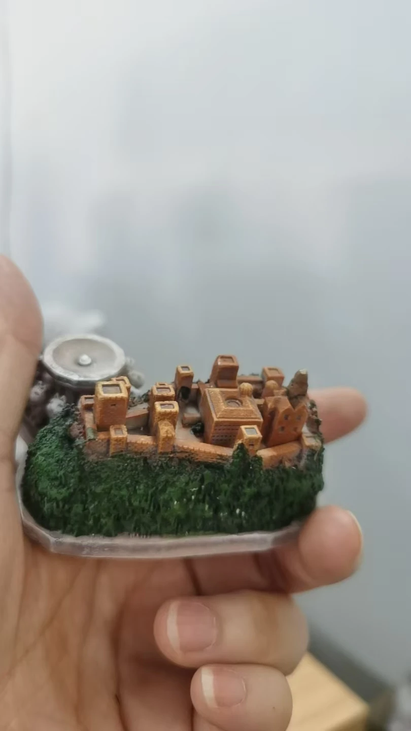 Resin figure mental psychological sand table game box court therapy  building  alhambra  de  granada