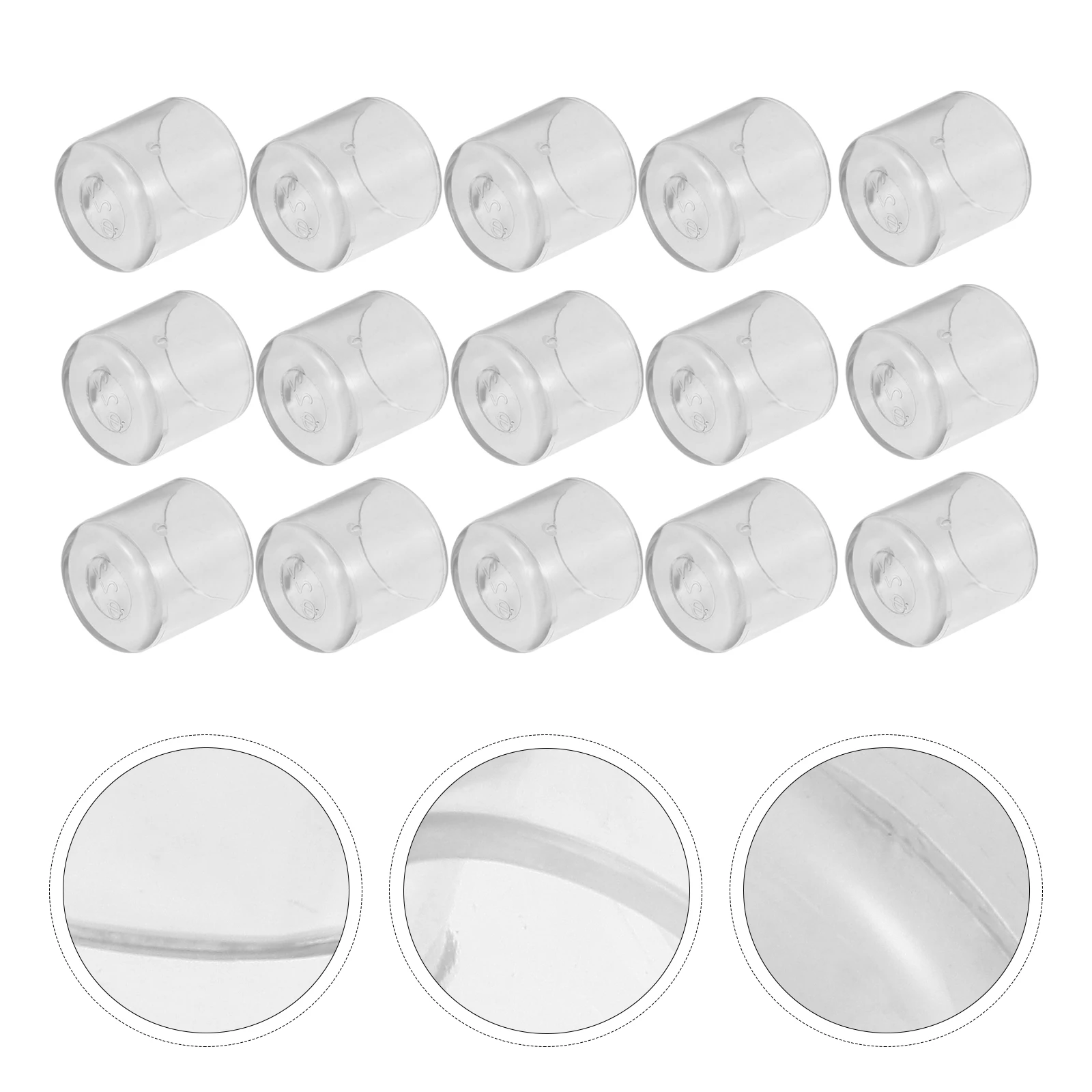 Protectores de patas de silla, tapas de PVC para muebles de oficina en casa, almohadillas protectoras de fondo redondo, 32 Uds.