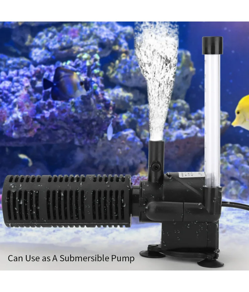 3 في 1 فلتر خزان الأسماك الصامت مرشح حوض السمك الصغير مقاوم للماء حوض السمك مضخة هواء غاطسة لتنقية المياه اكسسوارات حوض السمك #3