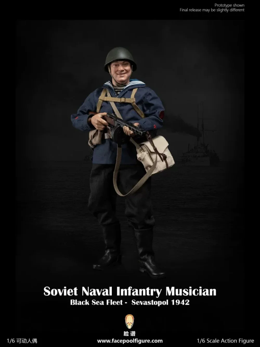 New Arrival 1/6 Facepoolfigure FP021 FP021A FP021B Soviet Soldier Navy Musician Male Figure Full Set About 12