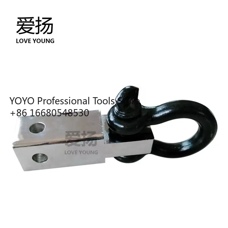 

g5a4T Truck 2\" Trailer D Ring Shackle Steel Hitch Receiver & Pin Set 3/4\" Shackle Accessory