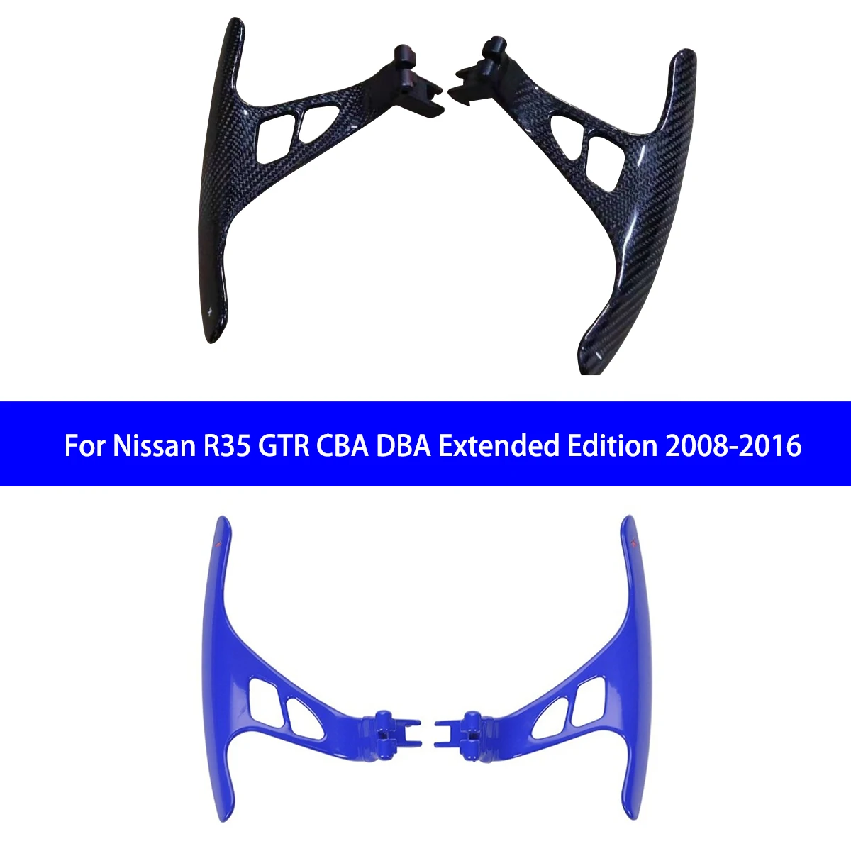 

Suitable for 2008-2016 Nissan R35 GTR CBA DBA Extended Version Carbon Fiber Shift Replacement Paddles