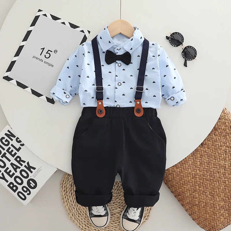 

New Spring Autumn Baby Clothes Children Long Sleeved Shirt Pants 2Pcs/Sets Kids Boys Clothing Infant Costume Toddler Tracksuits