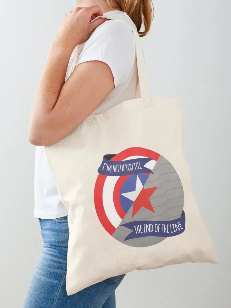 I'm With You Till the End Of The Line - Stevebucky Tote Bag canvas bags large tote bag shopper bags for women Woman shopper bag