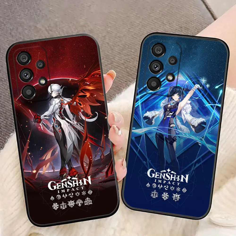 Hot Game Genshin Impact Phone Case For Samsung A14 A15 A16 A17 A23 A32 A35 A36 A37 A51 A52 A53 A55 A56 A57 A71 A72 A73 A54 Case