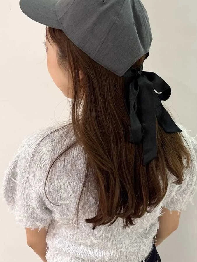 Spring Summer Collaboration Edition Women's Baseball Cap with Bowtie round Top Cap Letter Pattern Other Material Hat