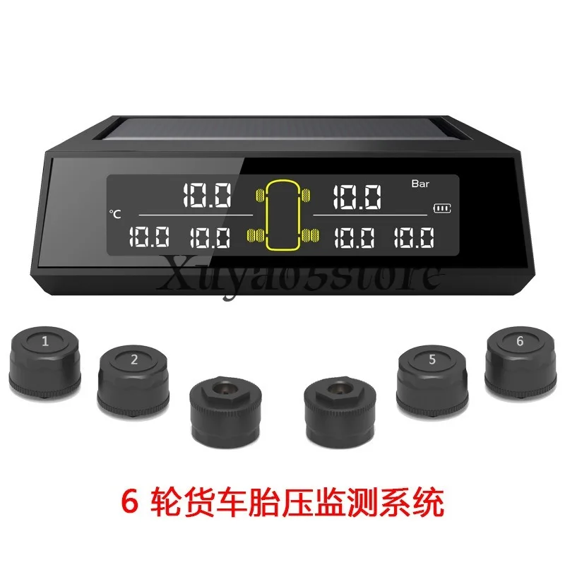 Bus Solar Truck TPMS Factory High Quality Tire Pressure Monitoring Internal Sensors Wireless Real-time Detection for 6 Wheels
