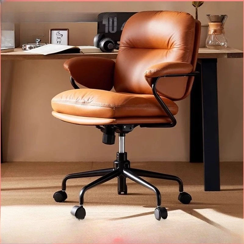 Home Office Desk Chair With Swivel Feature, Cushioned Computer Chair.