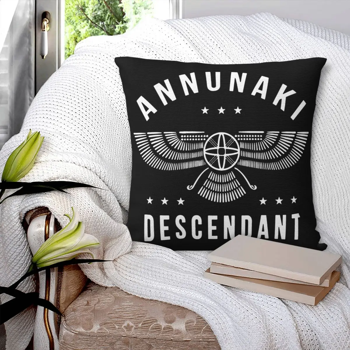 Annunaki Descendant Sumerian Alien Gods Pillowcase Cushion Soft Large Size Cushion Cover Anime Pillowcase Customizable