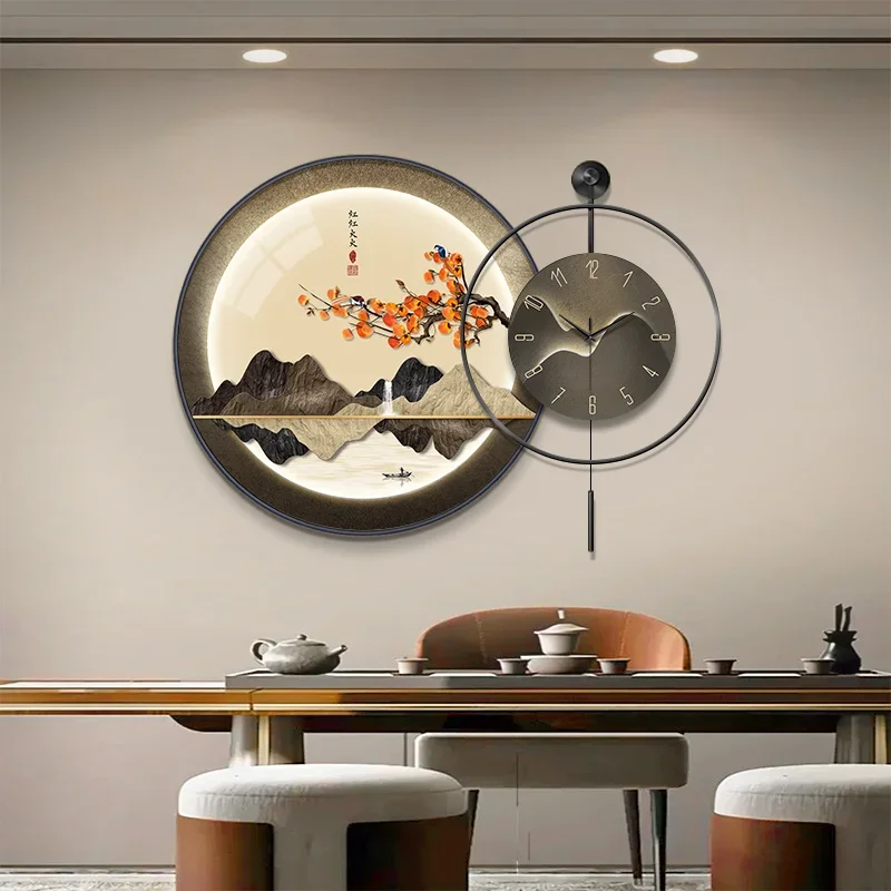 Nordic Simple Wall Clocks Aesthetic Art Mural Bedrooms Round Simple Vintage Wall Clocks Korean Luxury Wanduhr Room Decorations
