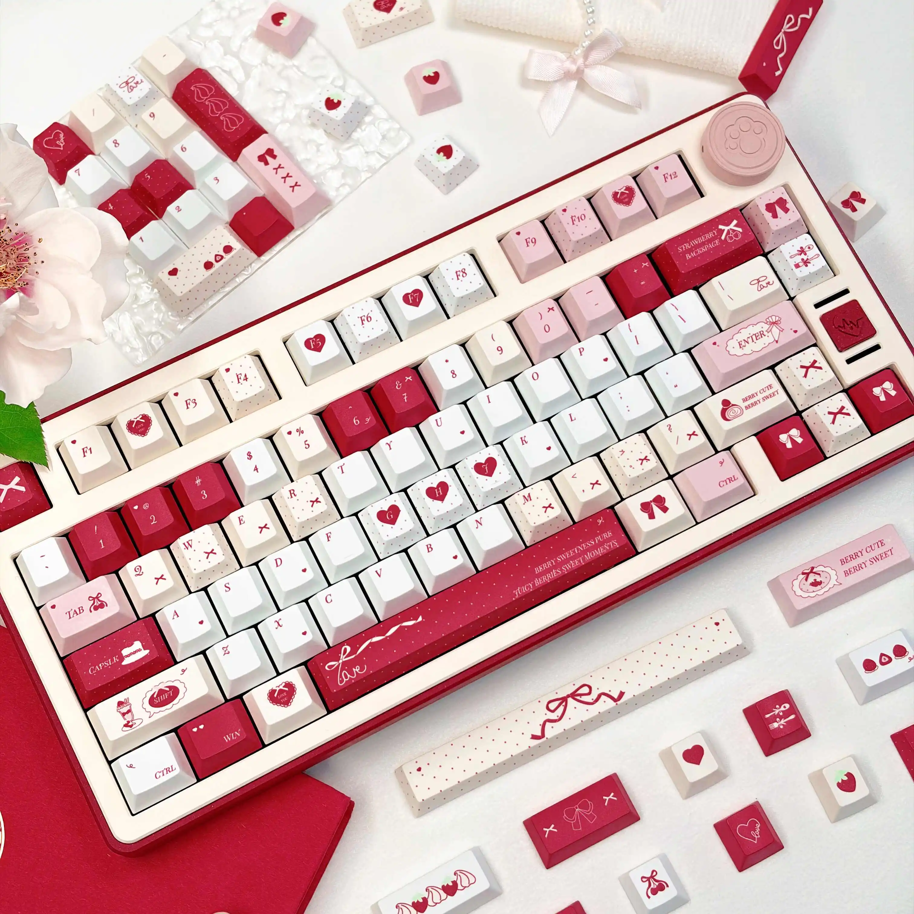 Keycaps Cherry Profile Pbt - مجموعة أغطية مفاتيح PBT جديدة ورائجة
