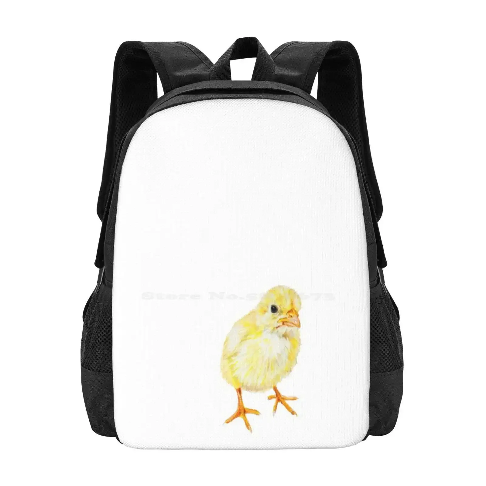 

Yellow Baby Chick Hot Sale Schoolbag Backpack Fashion Bags Easter Chicken Baby Animal Jenesaiscluck Fluffy Baby Bird Cute Bird