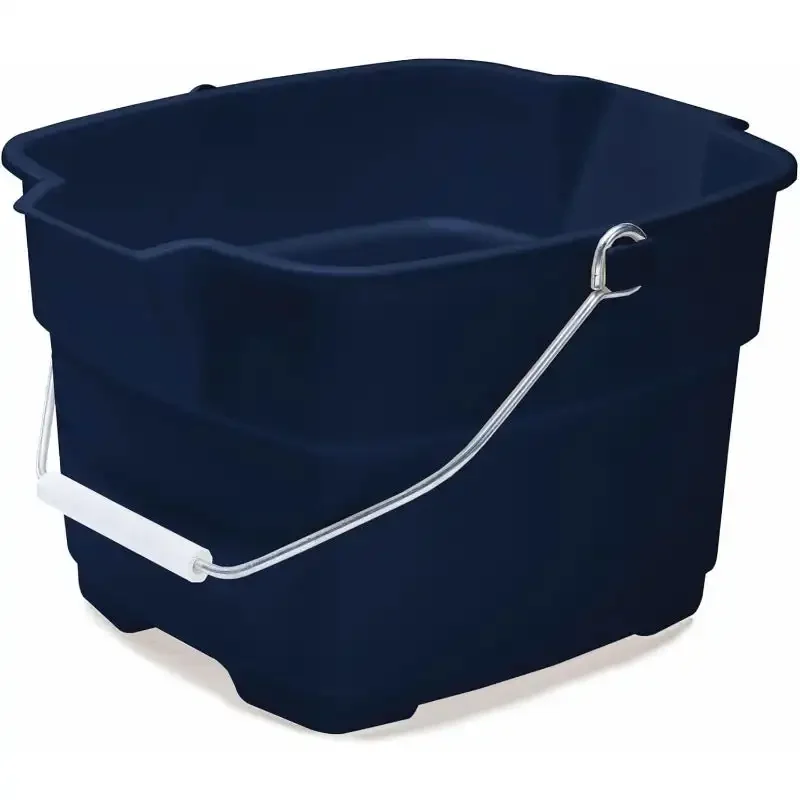 Roughneck Square Bucket, 15-Quart,Sturdy Pail Bucket Organizer Household Cleaning Supplies Projects Mopping Storage Comfortable