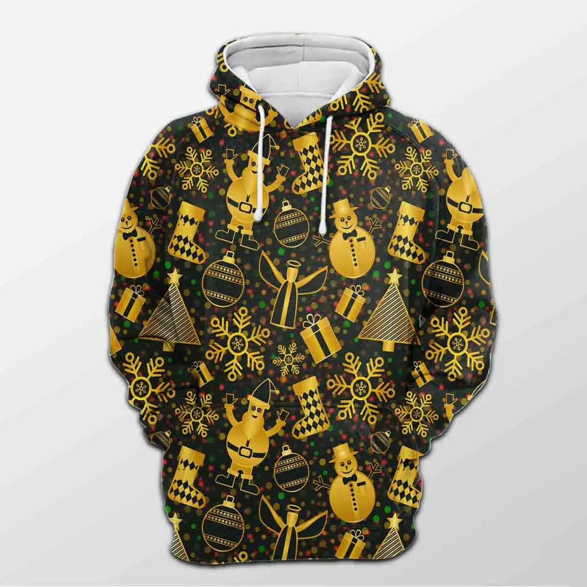 

2024 new 3D printed Christmas themed printed men's and women's hoodies, casual and fashionable men's hoodies, street men's tops