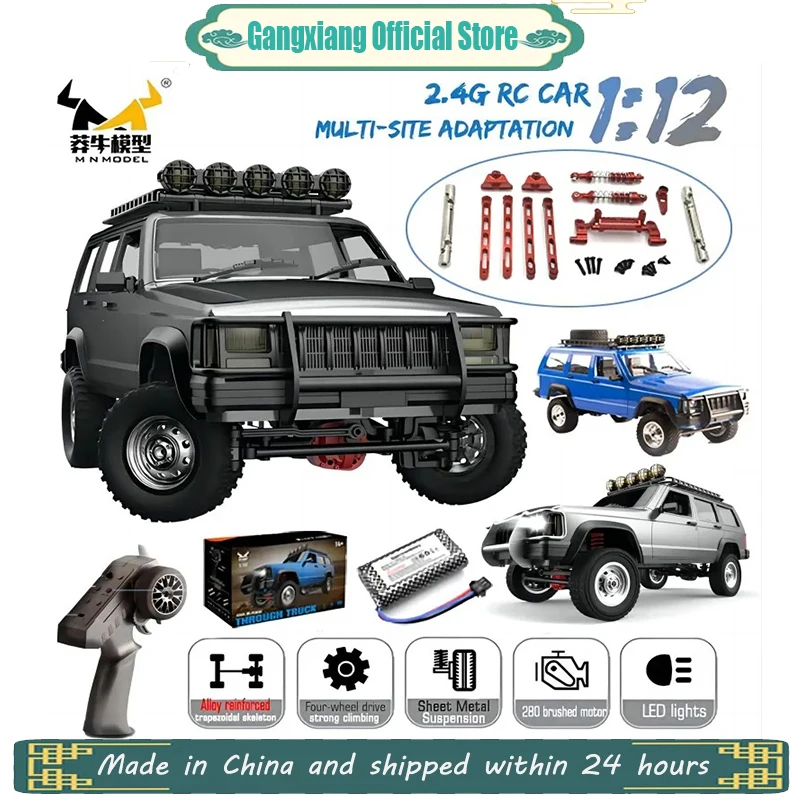 MN78 1:12 Full Scale MN Model RTR Version RC Car 2.4G 4WD 280 Motor Proportional Off-Road RC Remote Control Car for Boys Gifts