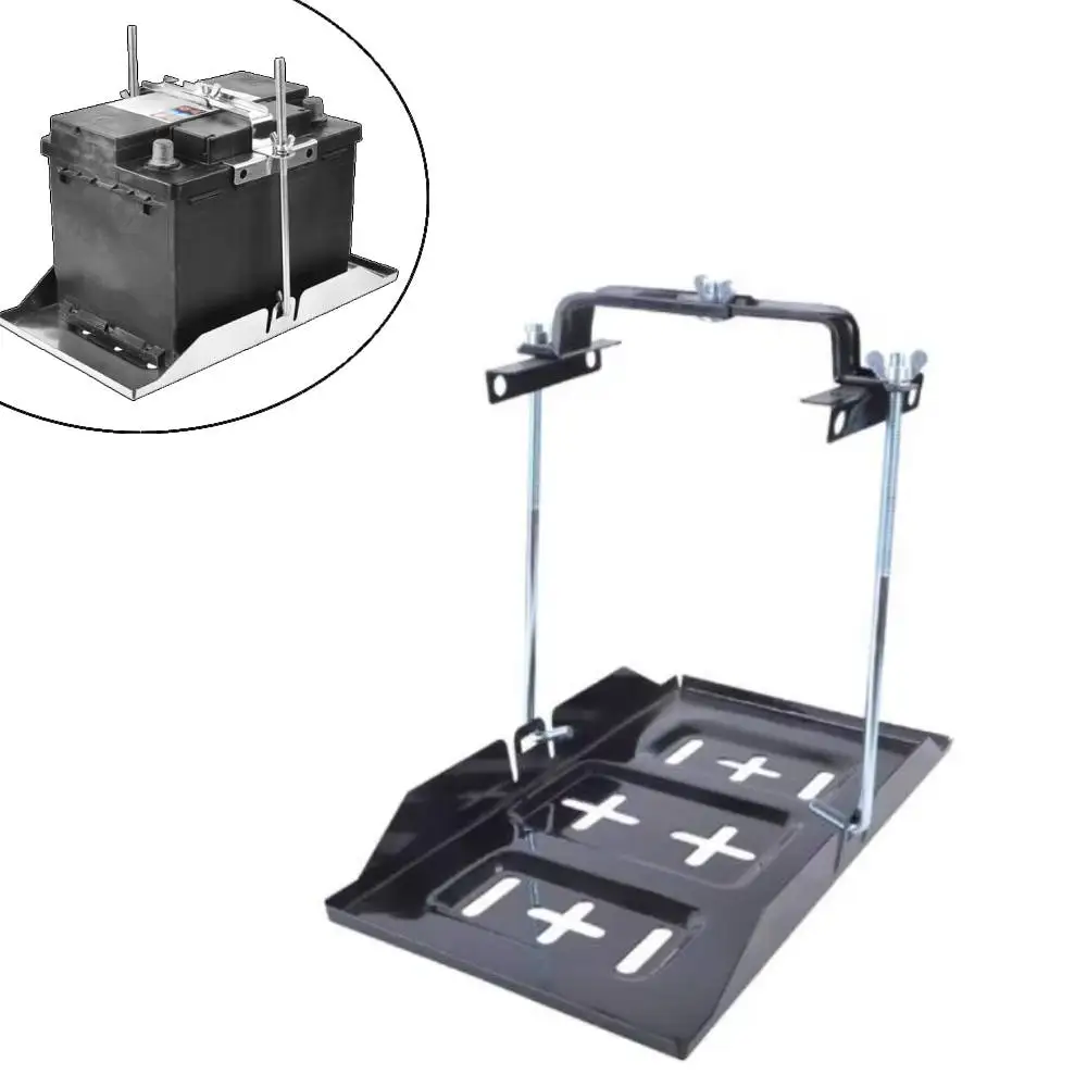 Kit staffa vassoio batteria universale da 28 cm 34 cm 27 cm Supporto batteria fisso per auto Tenere bulloni Staffa morsetto per barche marine SUV