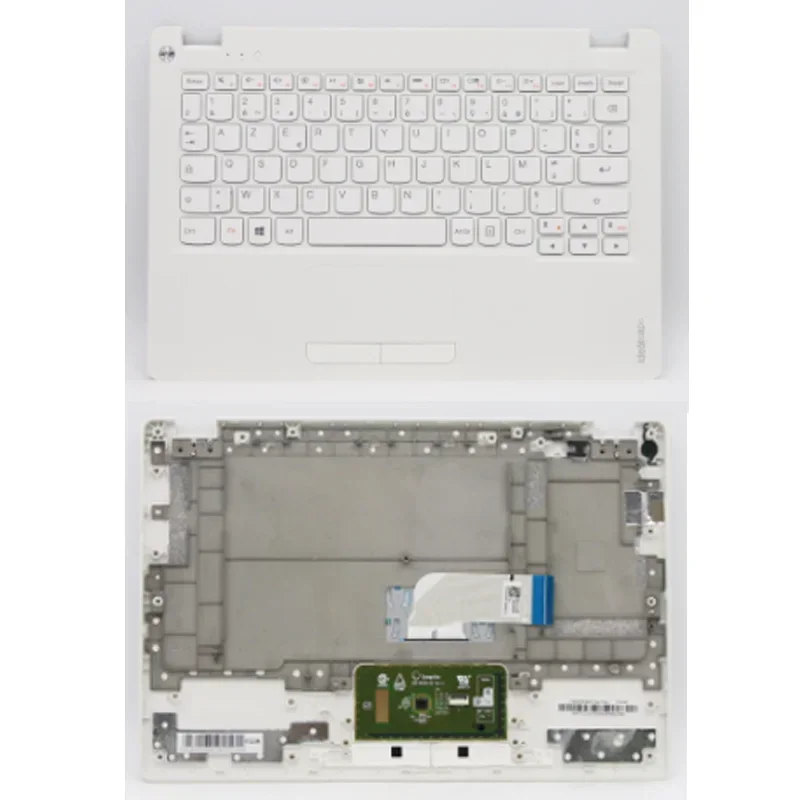 

New C Shell for Lenovo ideapad 100S-11IBY Laptop Palmrest Upper Case Arabic Keyboard 3N 80R2 W/KB FR WHI 5CB0K48369 5CB0K48396