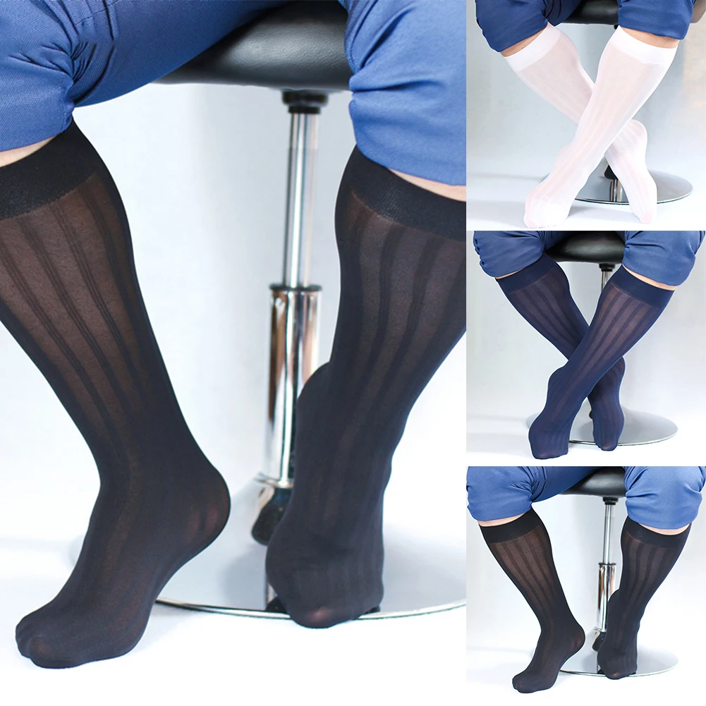 Brand New.2023 Male Thin Socks Socks Nylon Sexy Sheer Silky Socks Stockings Thin Traceless Breathable Business