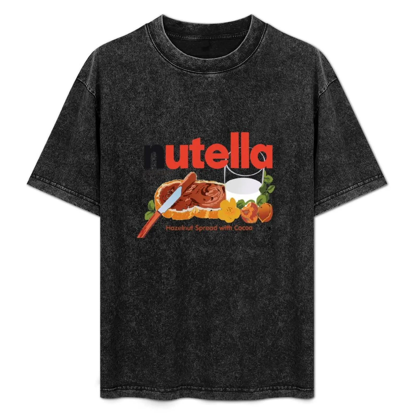 Iconic Nutella Hazelnut Cocoa Spread design T-Shirt Breathable Basic Cotton T-Shirt