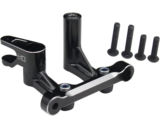 Hot Racing LSBR4801 Black Alum Adjustable Steering Bellcrank  Servo Saver Kit Rep LOS251059 for 1/6 Losi Super Baja Rey/Rock Rey
