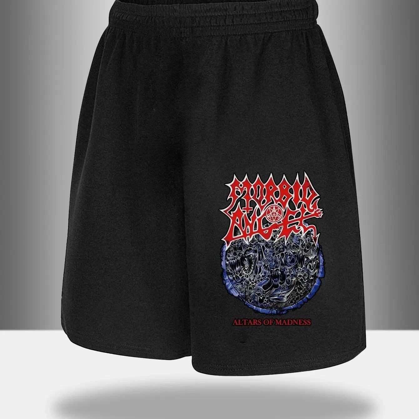 Pantaloncini da uomo e stampe retrò di rock band sui pantaloni sportivi ad asciugatura rapida da uomo primaverili ed estivi