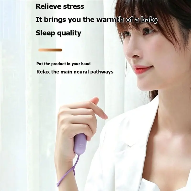 Handheld Sleep Aid Device For Anxiety Relief, Stress Reduction & Deep Slumber, Button Adjustment, USB Rechargeable
