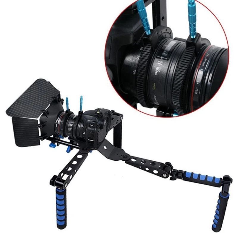 For SLR DSLR Camera Accessories Adjustable Rubber Follow Focus Gear Ring Belt with Aluminum Alloy Grip for DSLR Camcorder Camera