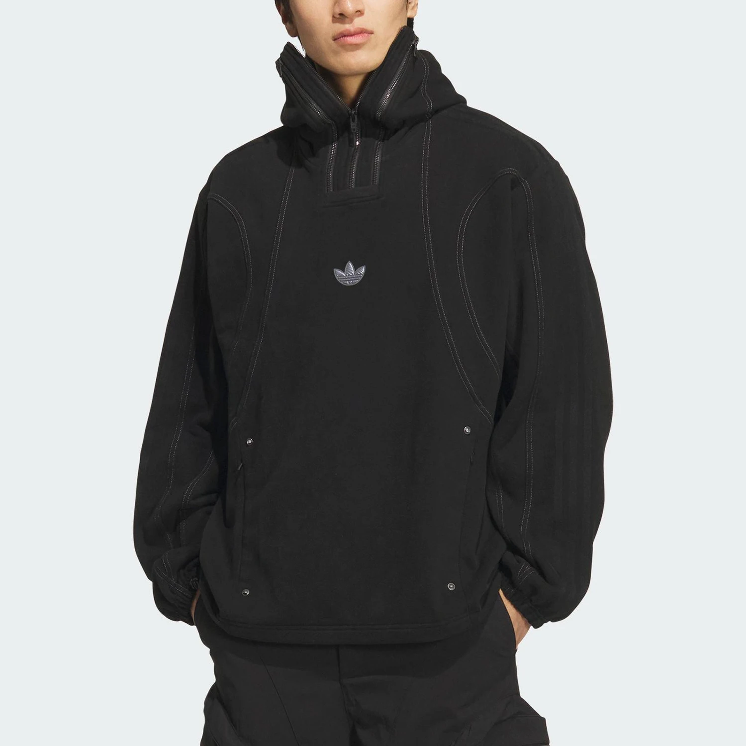 Adidas genuine Trefoil Men's and Women's Casual Loose Warm Casual Hoodie KS8234