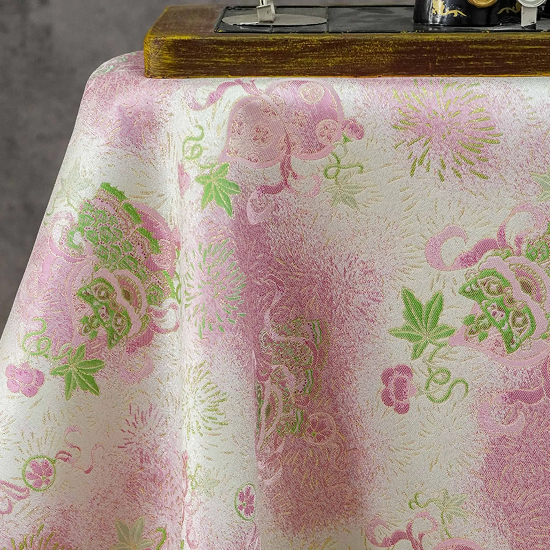 

Flower Brocade Jacquard Fabrics Damask for Sewing Dresses Cheongsam Loungewear Suit Lining DIY Sewing Material
