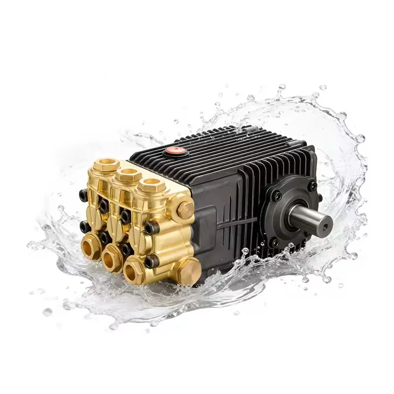 High Pressure Washer Pump DBF-B Brass forged Triplex Plunger Pump 150-360Bar 6.1-14.9GPM Solid shaft 24/28mm for Washing Machine