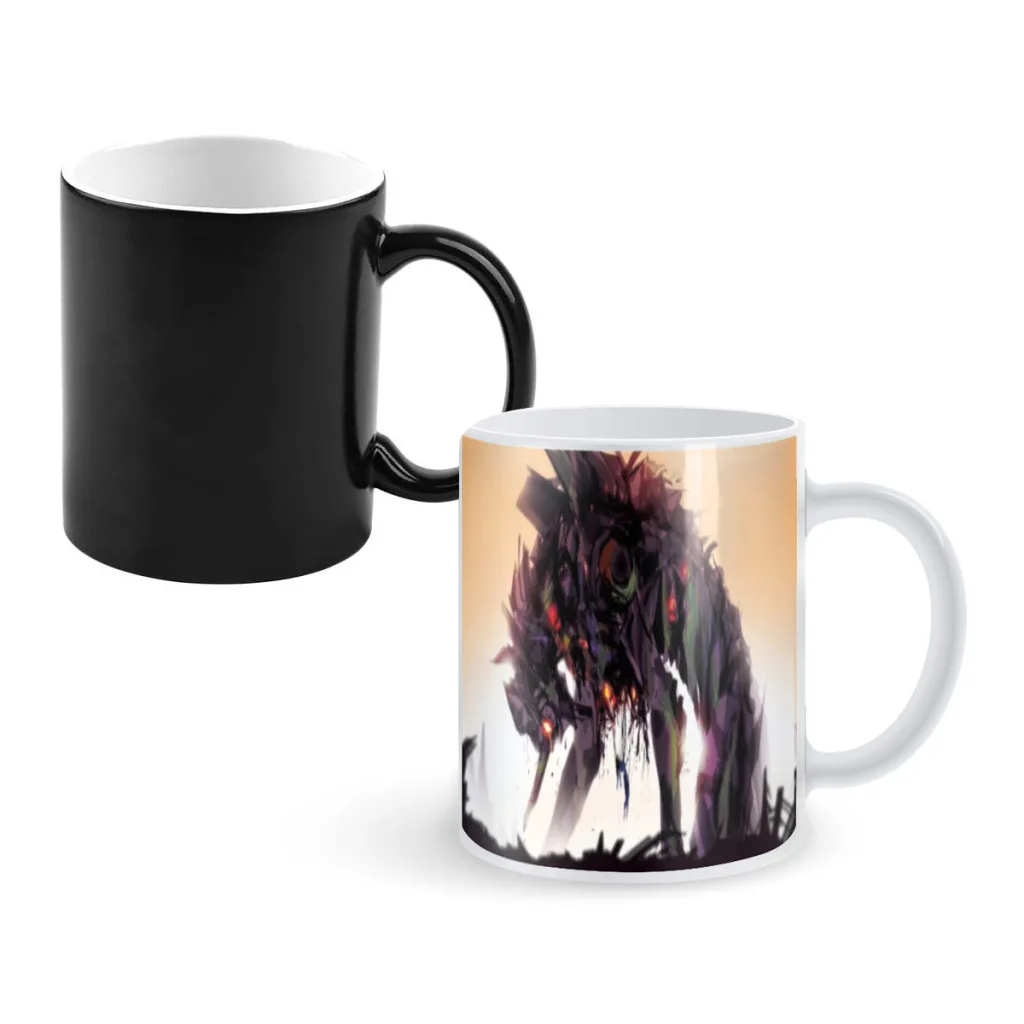 G-Genesis E-Evangelion Eva Creativity Change Color Chang mug Ceramic mug Hot Coffee Cup Breakfast Cup mug Friend Gift