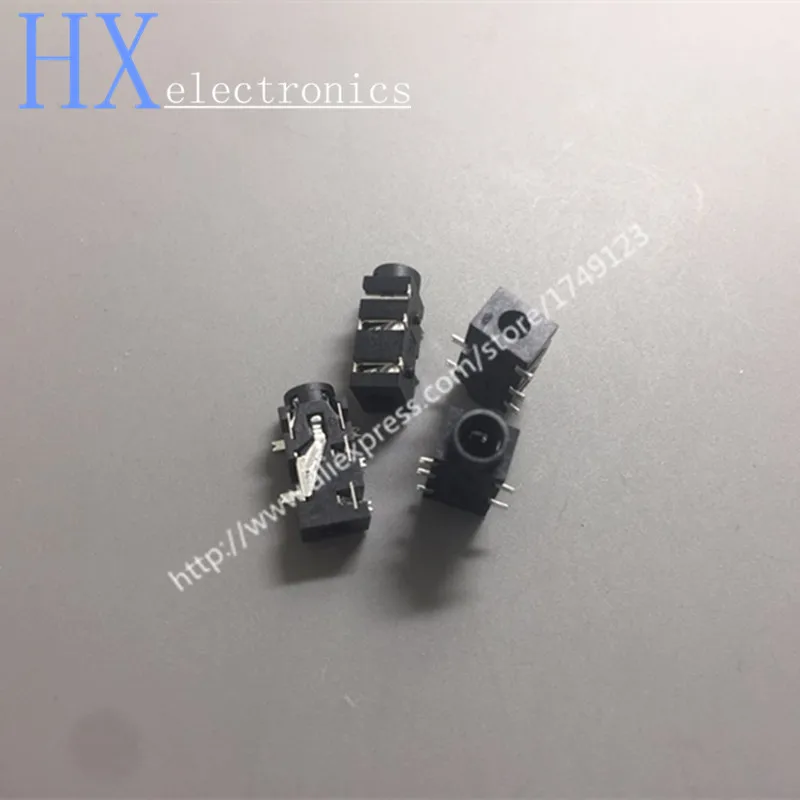 200PCS PJ-327F Headphone 3.5 SMD Socket PJ327F 5-pin 4-section Audio Outlet