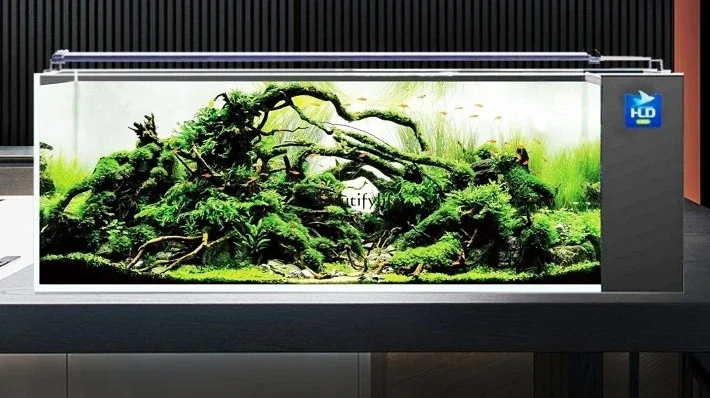 

LD33Super White Fish Tank Medium and Large Living Room Home Shoe Cabinet Screen Ecological Aquarium