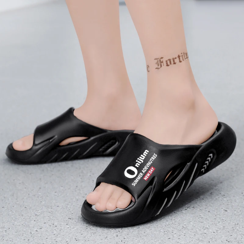 Neue Massage-Hausschuhe für Herren, Indoor-Outdoor-Sandalen, Strand-Freizeitschuhe, bequeme Slides für Herren und Damen, Hausschuhe in großen Größen 46 47 – Detail 6