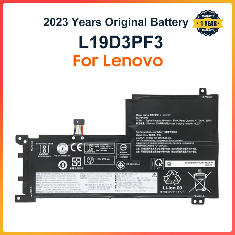 Imagem -02 - Bateria para Lenovo Ideapad 515iil05 Xiaoxinair 15 15are 15iil 15itl ar 15 15are 15itl 15alc 70wh L19c4pf1 L19l4pf1