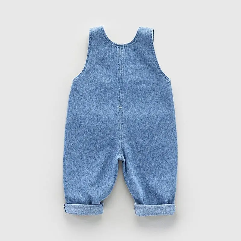 IENENS Baby Clothes Overalls Jeans Classic Girl Boy Dungarees Spring Toddler Pants 0-5 Years Kids Casual Trousers Child Clothing