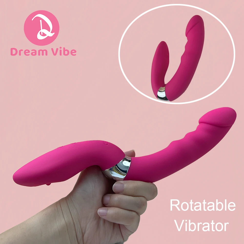 تويست الثنائي تدوير دسار هزاز البظر التنصت تحفيز اهتزازات قوية نهاية مزدوجة U شكل ألعاب جنسية هزازة ضد الماء النساء