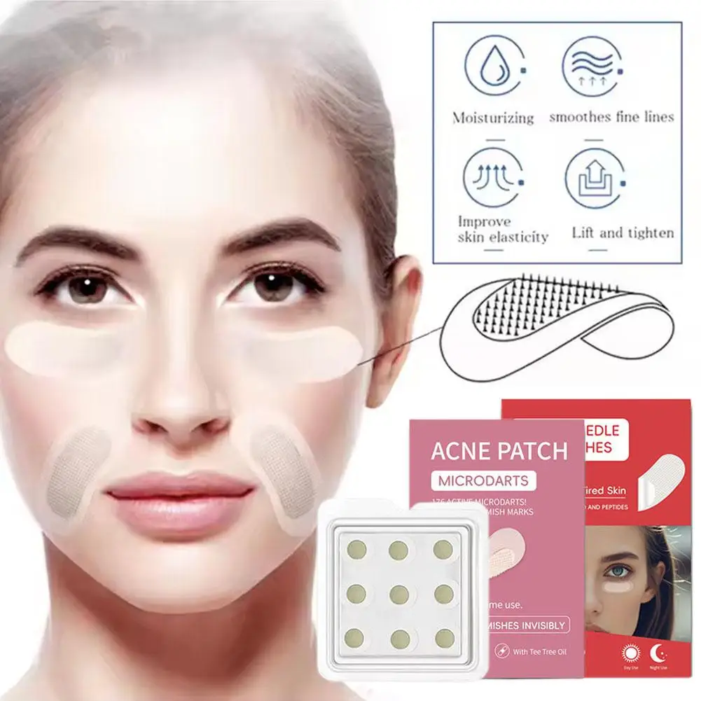 New Acne Microneedle Eye Patch For Care Acne Patch For Firming And Reducing Dark Circles Collagen Eye Patch L6a1