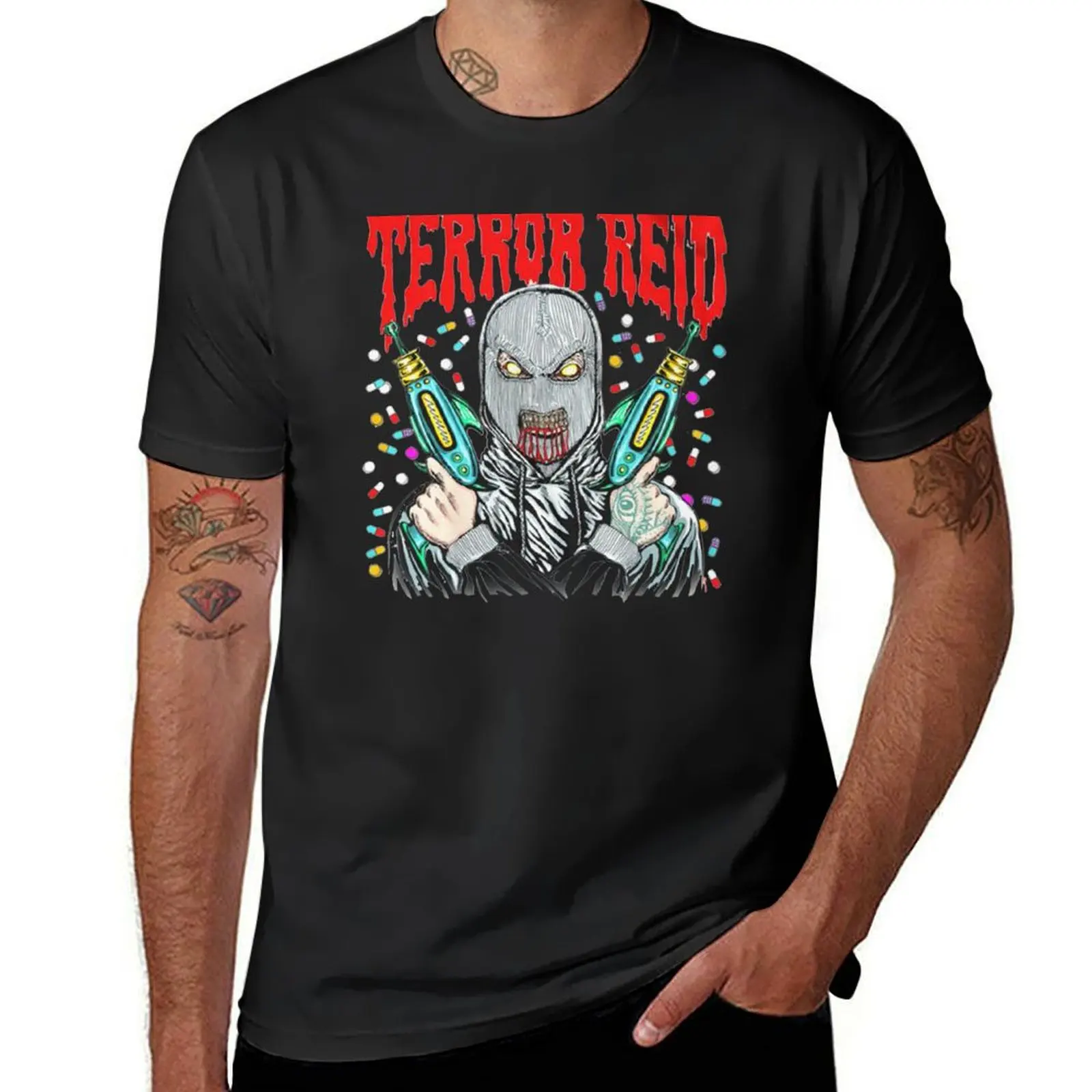 

Terror Reid Logo T-Shirt korean fashion graphics mens plain t shirts