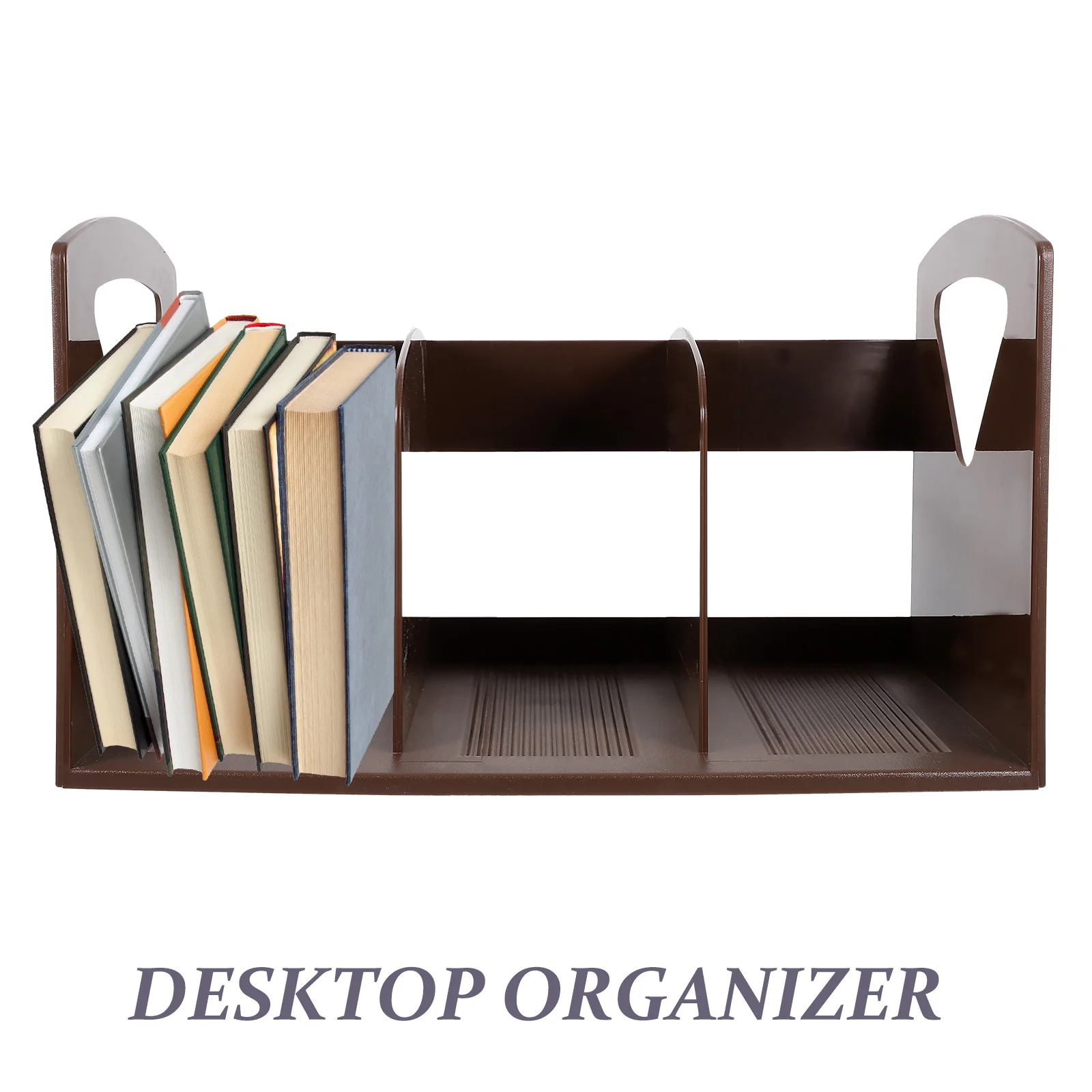 

Large Bookshelf Portable Simple Storage Rack For Documents Books Office Home Coffee Color Large Size Sturdy Smooth Easy Storage