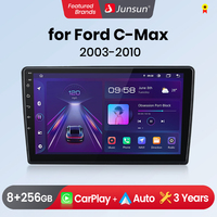 Junsun Wireless CarPlay Android Auto Car Radio For Ford C-MAX 2003 - 2010 GPS Multimedia 2 din