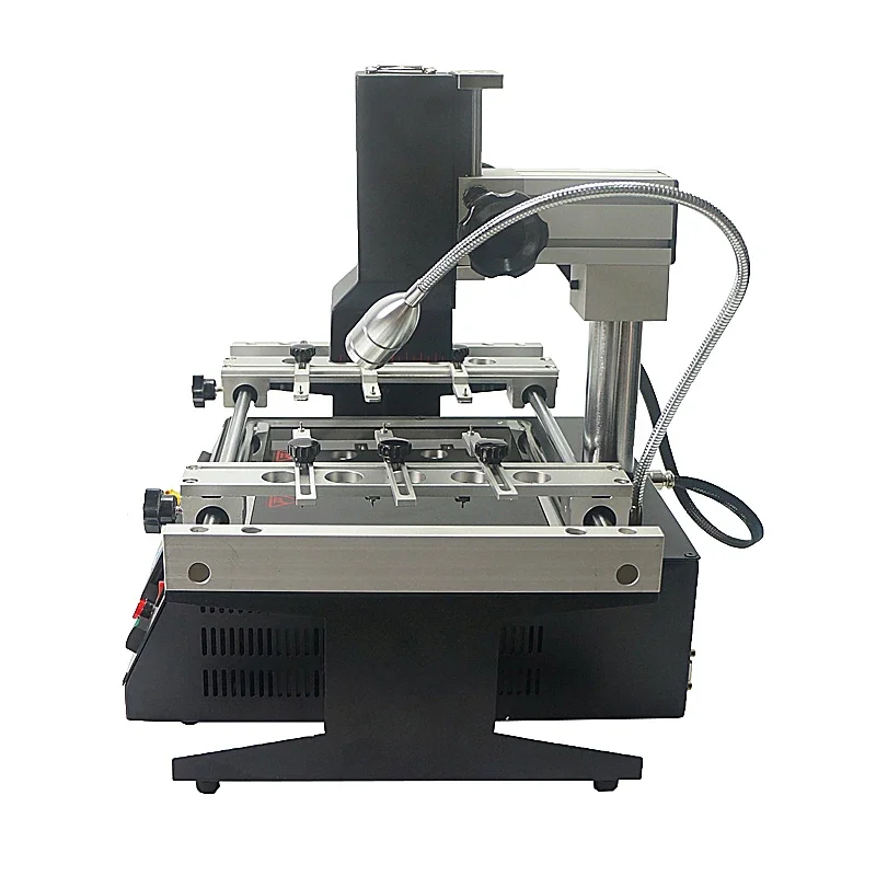 LY IR6500 2 ZonesInfrared BGA Soldering Machine IR Rework Reballing Station Preheating Area 240*200mm and 6pcs  Jigs