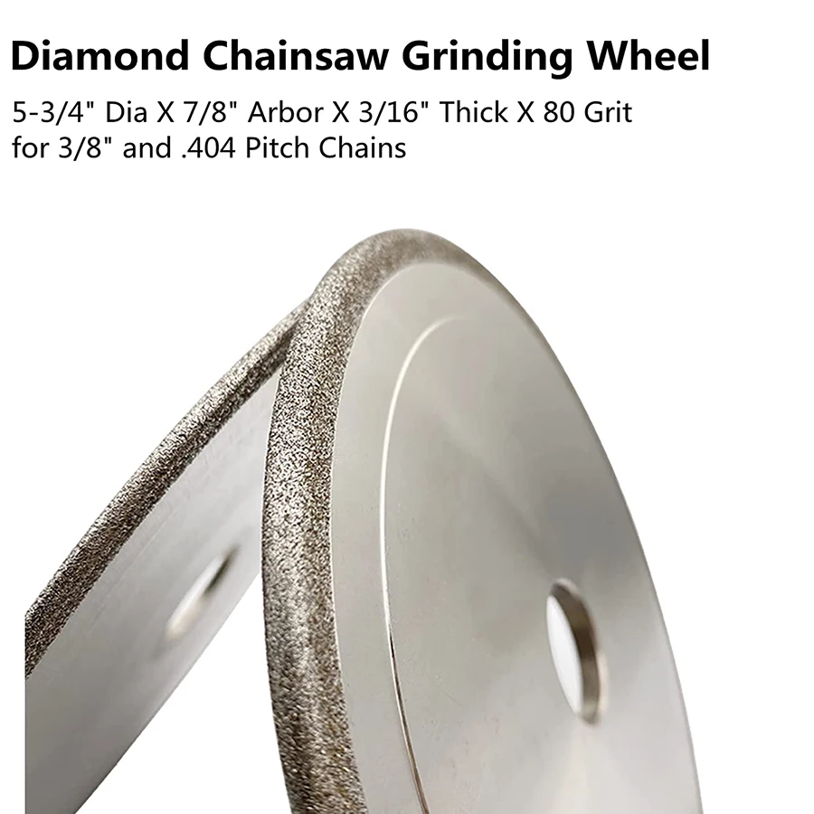 Chainsaw Grinding Wheel  CBN Diamond 5-3/4”  3/16\